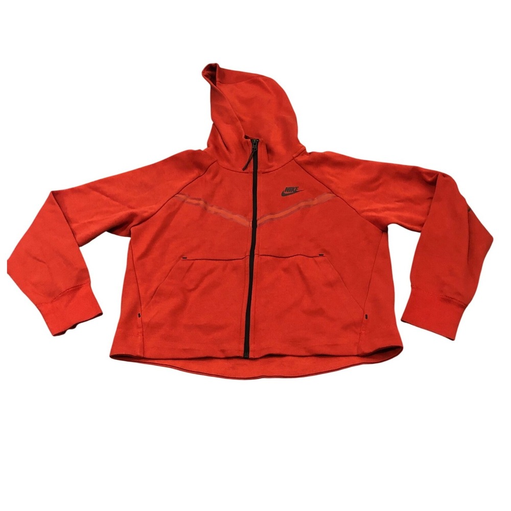 Nike Sportswear Tech Fleece Windrunner Full-Zip Hoodie Red Black CW4298-623
